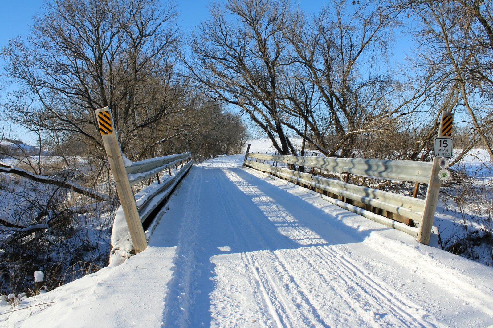 Looking west